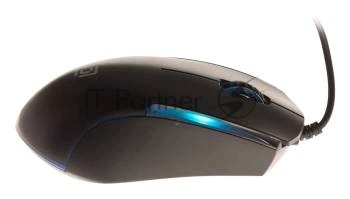 Мышь проводная Oklick 245M черный, 1000 dpi, USB, кнопки - 3