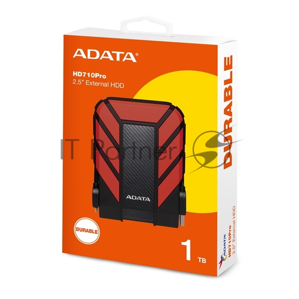 Внешний HDD 2.5" ADATA HD710P, 1TB, USB 3.2 Gen 1 Type-A, 5400 rpm, черный/красный