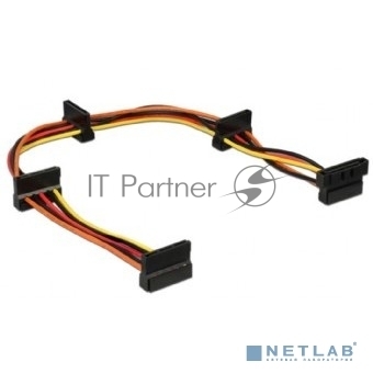 Кабель Cablexpert Кабеля питания SATA, 4x15pin(M)/15pin(F), 40 см (CC-SATAMF-03)
