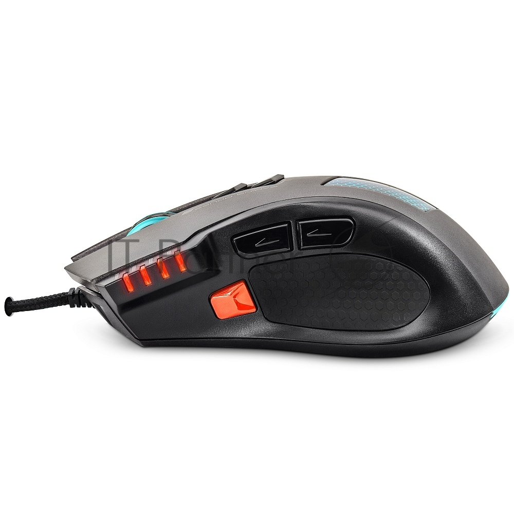 Мышь проводная Crown Gaming CMXG-711 черный, 4000 dpi, USB, кнопки - 8