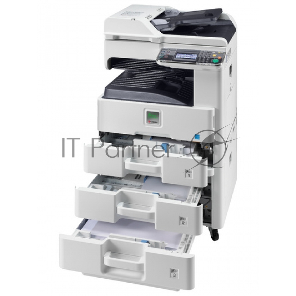 МФУ лазерное Kyocera Ecosys M4125idn (1102P23NL0/NL1), A3, ч/б, печ. до 25 стр/мин. (А4) до 12 стр/мин. (А3), скан. до 50 стр/мин., 1200 x 1200 dpi (печать) 600x600dpi (скан.), USB, RJ-45, NFC, Air Print, Mopria