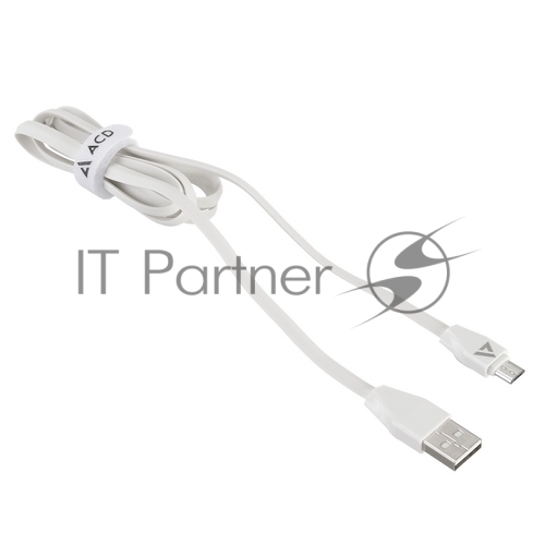 Кабель USB ACD-Life MicroUSB - USB-A TPE, 1м, белый
