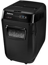 Шредер Fellowes AutoMax 200M микрорезка, автоподача, DIN P-5, 2х14 мм, 200 лст. 32 лтр.