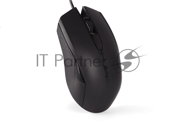 Мышь проводная A4Tech OP-760 черный, 1200 dpi, USB, кнопки - 3