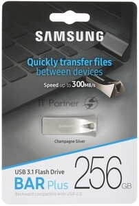 Флешка USB 256Gb USB USB 3.1 Samsung BAR Plus (up to 300Mb/s) (MUF-256BE3/APC)