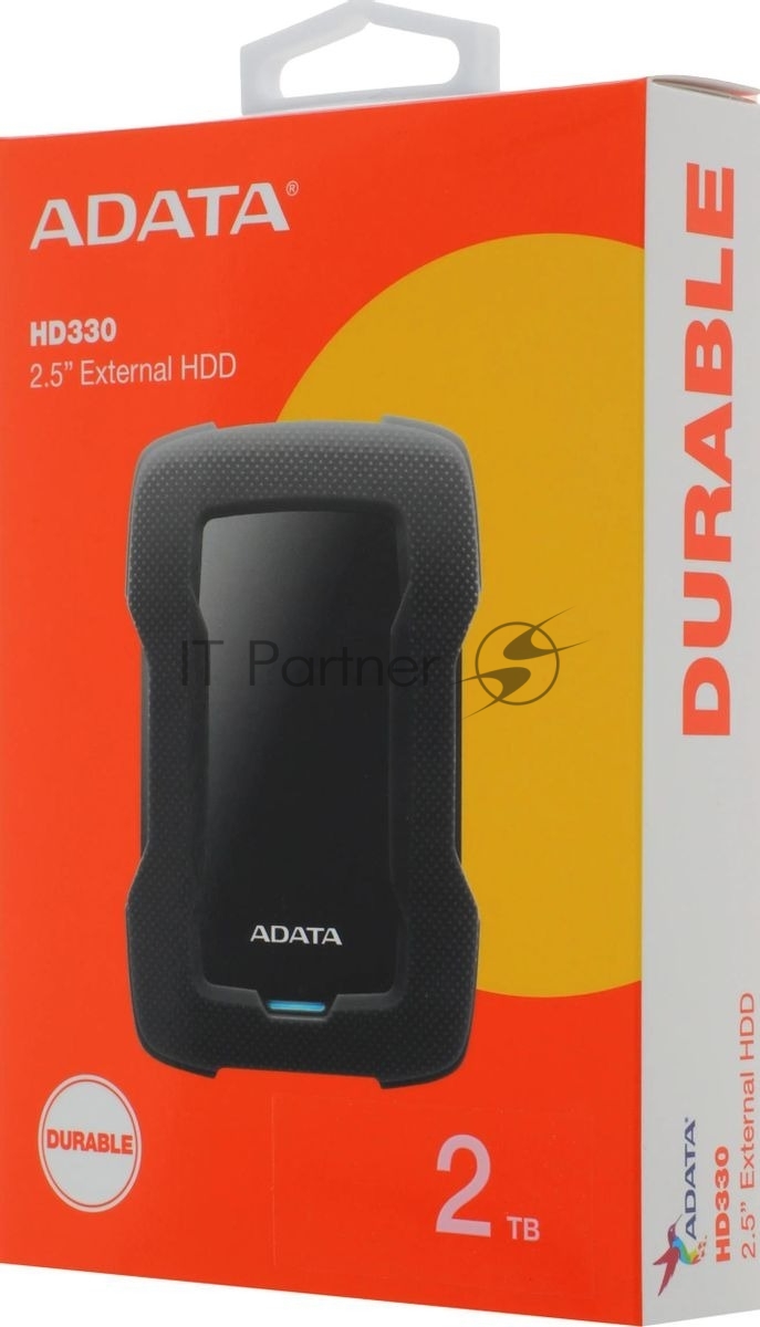 Внешний HDD 2.5" ADATA HD330, 2TB, USB 3.2 Gen 1 Type-A, 5400 rpm, черный