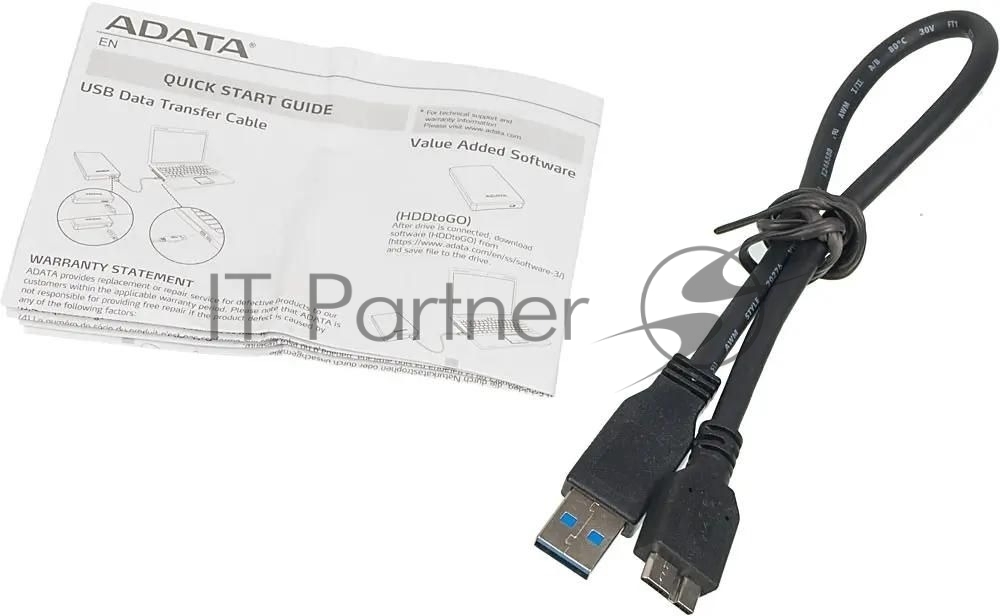Внешний HDD 2.5" ADATA HD330, 1TB, USB 3.2 Gen 1 Type-A, 5400 rpm, черный