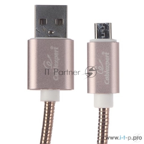 Кабель USB2.0 Cablexpert CC-G-mUSB02Cu-0.5M, AM/microB, серия Gold, длина 0.5м, золото, блистер