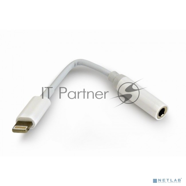 Переходник USB Cablexpert CCA-LM3.5F-01-W, Lightning/Jack3.5F, белый