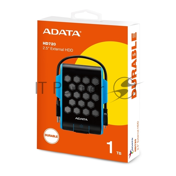 Внешний HDD 2.5" ADATA HD720, 1TB, USB 3.2 Gen 1 Type-A, 5400 rpm, синий