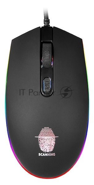 Мышь проводная Qumo Pretender M53 черный, 3200 dpi, USB, кнопки - 4