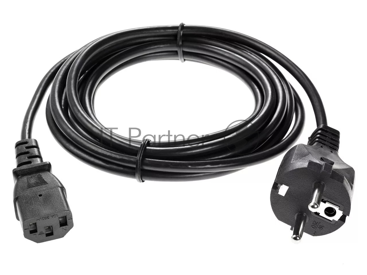 Кабель компьютер - розетка 3 м 220V (Европейский стандарт) VCOM/TELECOM