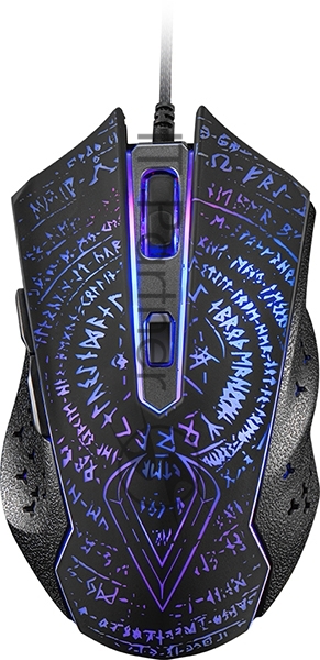 Мышь проводная Qumo Valhalla M35 черный, 3200 dpi, USB, кнопки - 6