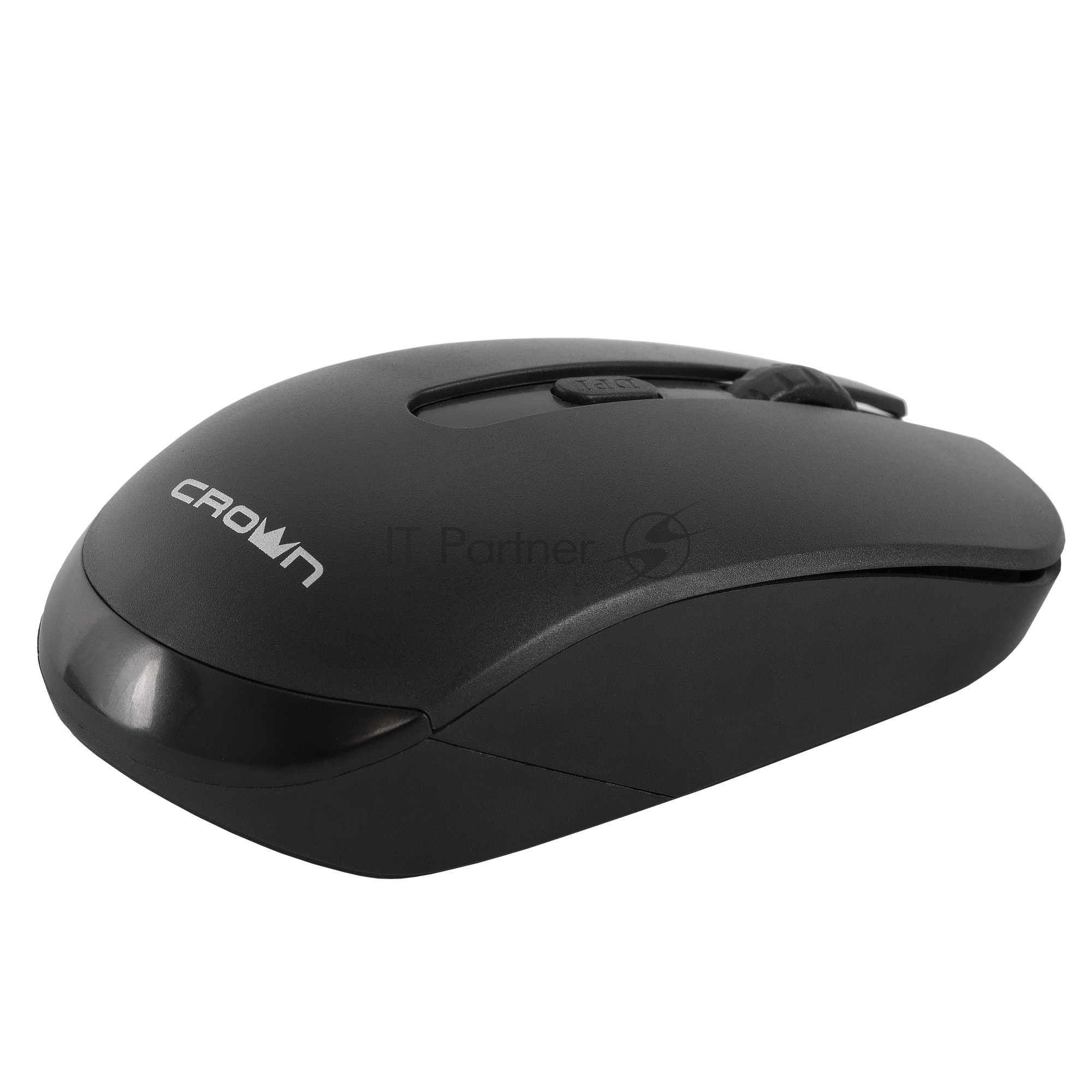 Мышь беспроводная Crown CMM-336W черный, 1600 dpi, радиоканал, USB, кнопки - 4