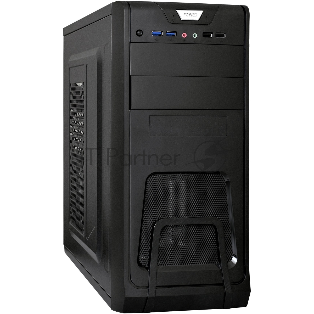 Компьютерный корпус ExeGate EX278393RUS Miditower ExeGate CP-603 Black, ATX, (CP500W, 80мм), 2хUSB+2хUSB 3.0, Audio