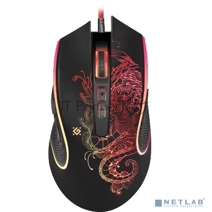 Мышь проводная Defender Venom GM-640L черный, 3200 dpi, USB, кнопки - 8