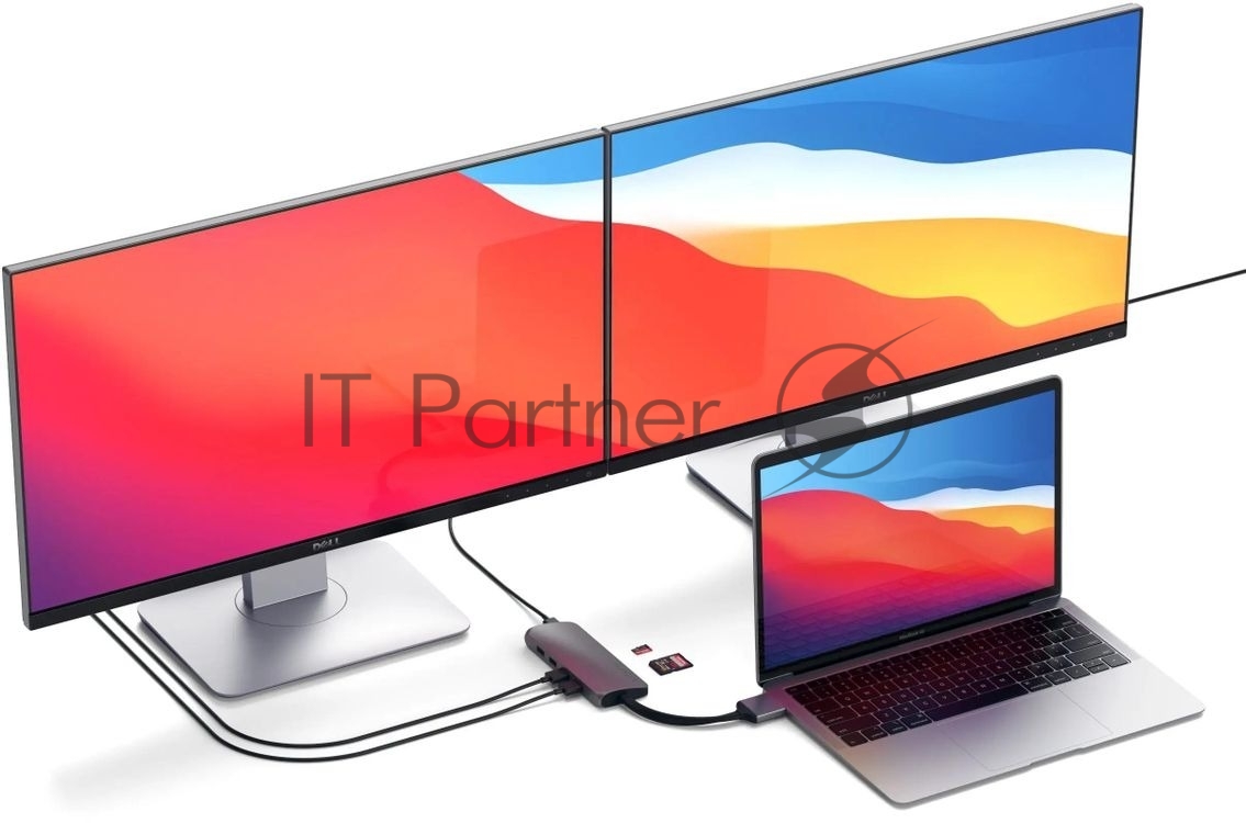 Док-станция Satechi ST-TCDMMAM, USB Type-C, USB/USB Type-C/HDMI/RJ-45,SD/microSD,USB Type-C