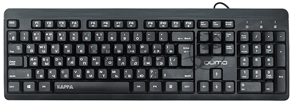 Клавиатура Qumo Kappa K17 проводная, USB Type-A, чёрный